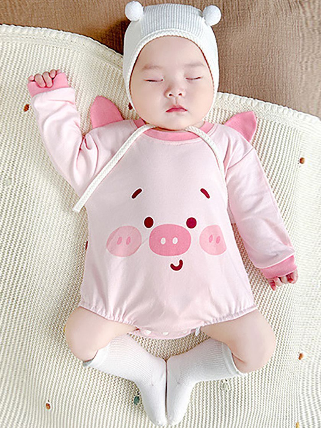 

StyleCast x Revolte Infant Girls Printed Cotton Bodysuit, Pink