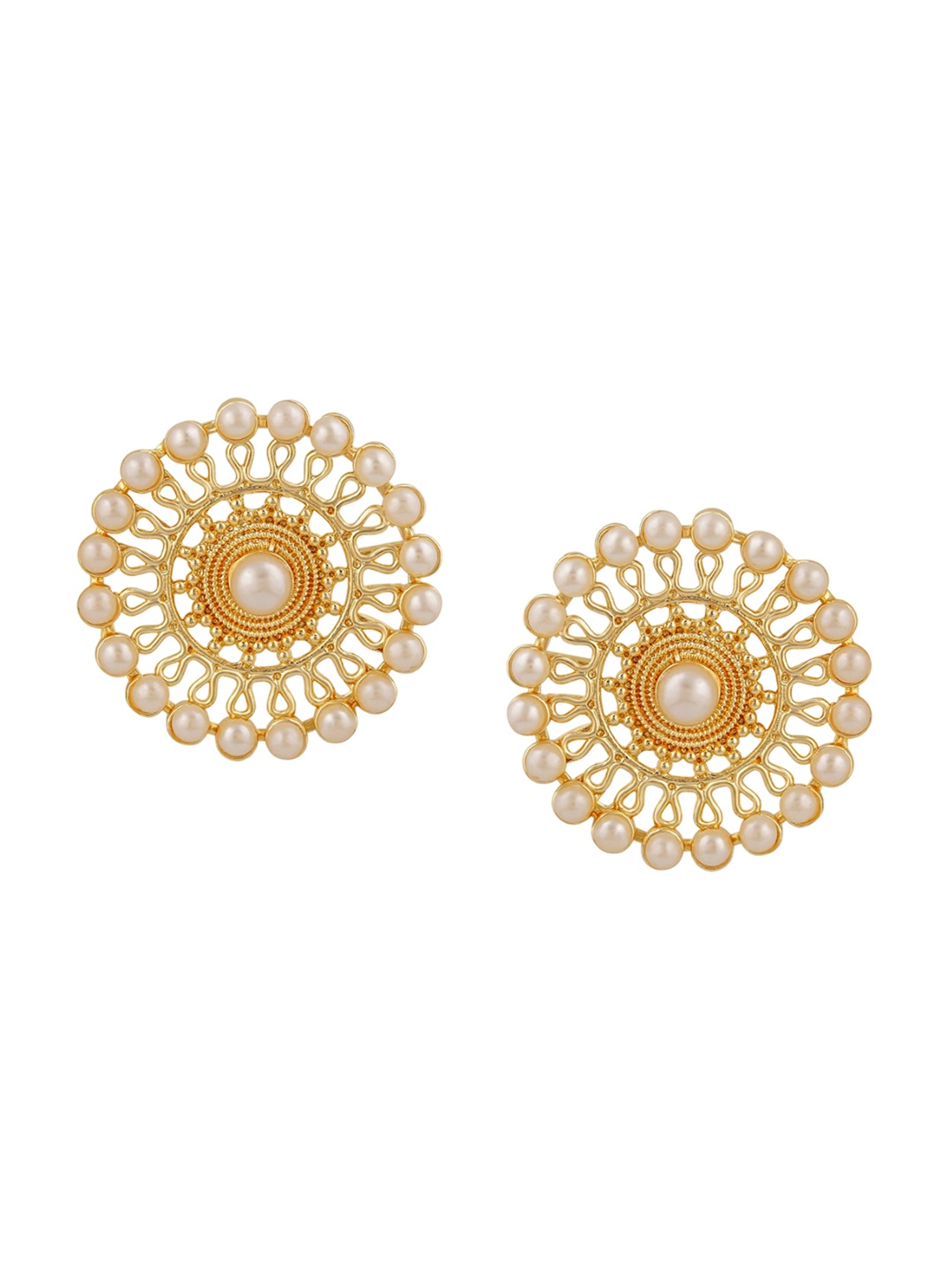 

Stefan Gold-Plated Contemporary Kundan Studs