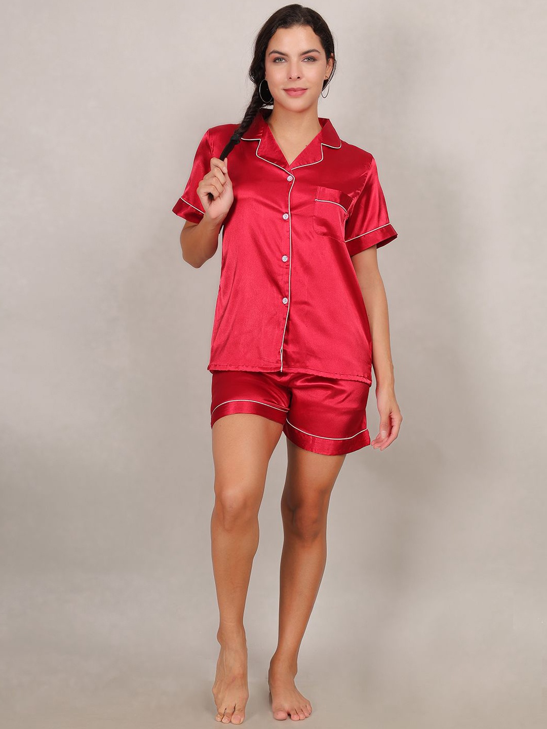 

bare dezire Women Night suit, Red