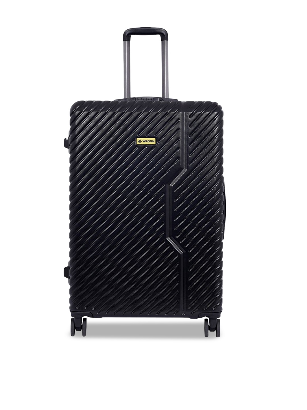 

WROGN Hard Sided Medium Black Unisex Trolley Suitcase