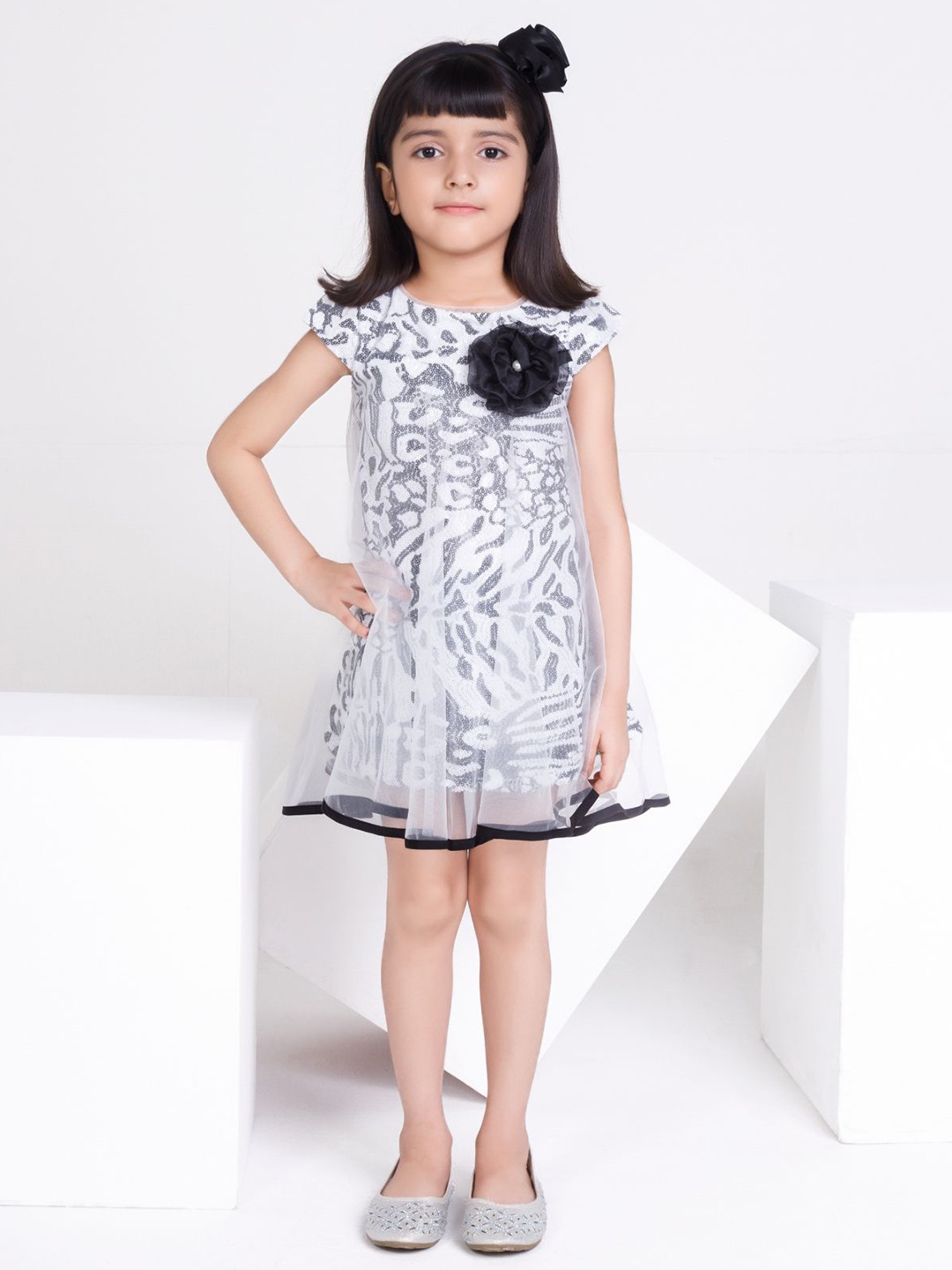 

Peppermint A-Line Dress, Black