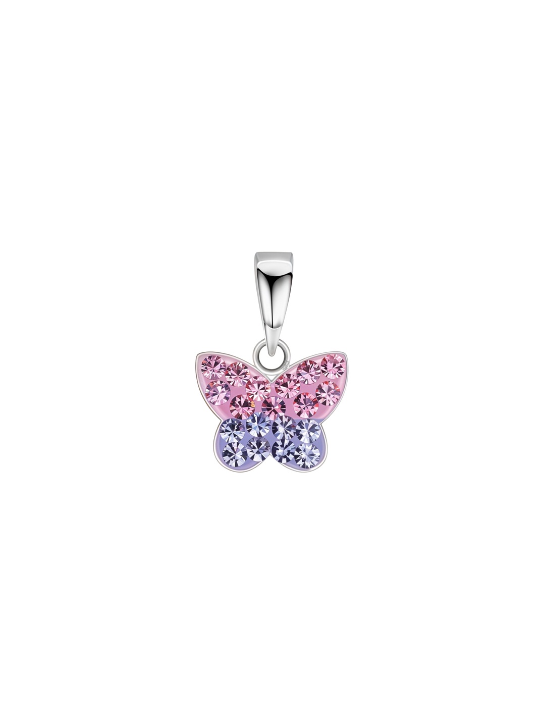 

HighSpark Girls 925 Sterling Silver Cubic Zirconia Studded Butterfly Shaped Pendant