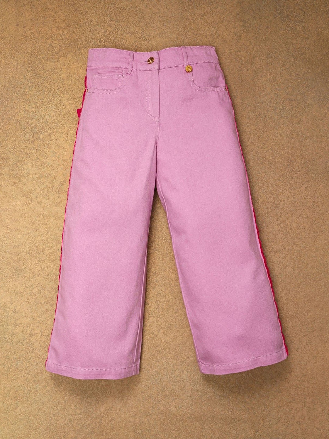 

One Friday Girls Comfort Flared Jeans, Pink