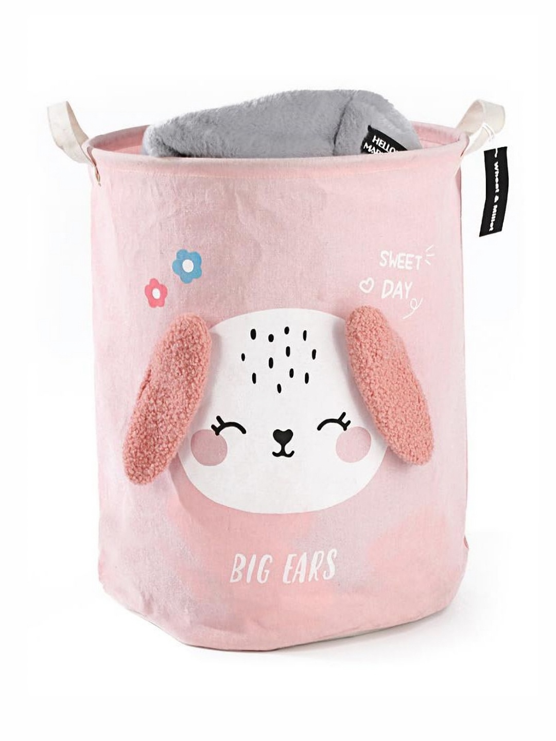 

HOUSE OF QUIRK Pink Printed Cotton Laundry Bag