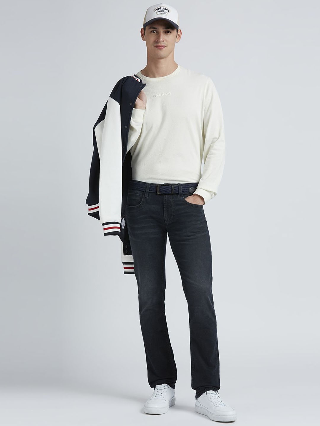 

Pepe Jeans Men Vapour Slim Fit Light Fade Stretchable Jeans, Black