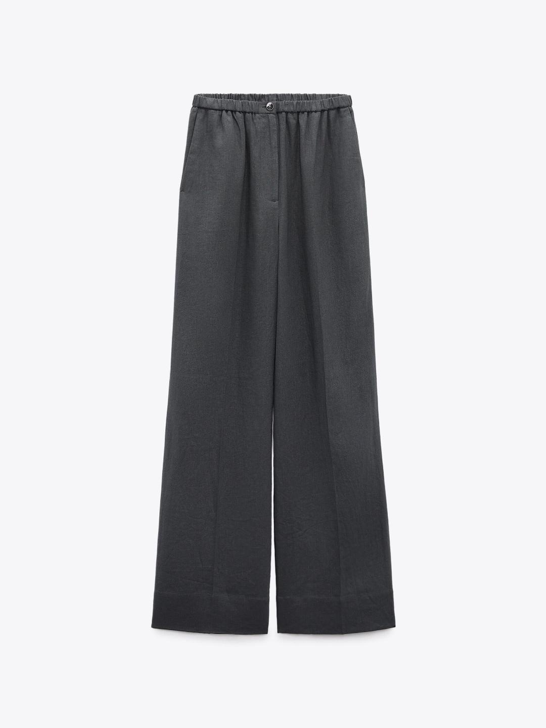 

ZARA Women Grey Trousers