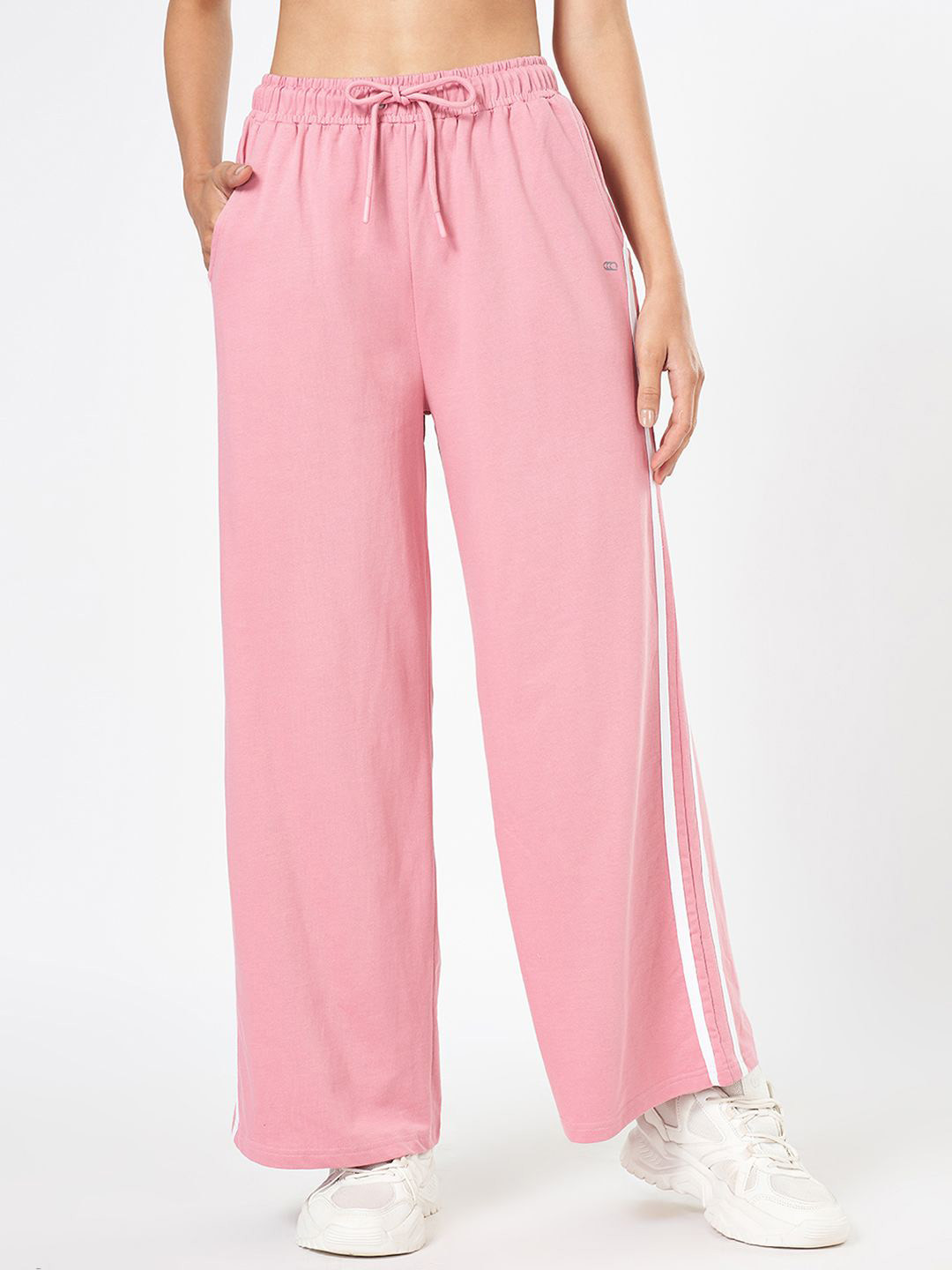 

Ajile by Pantaloons Women Mid-Rise Track Pants, Pink
