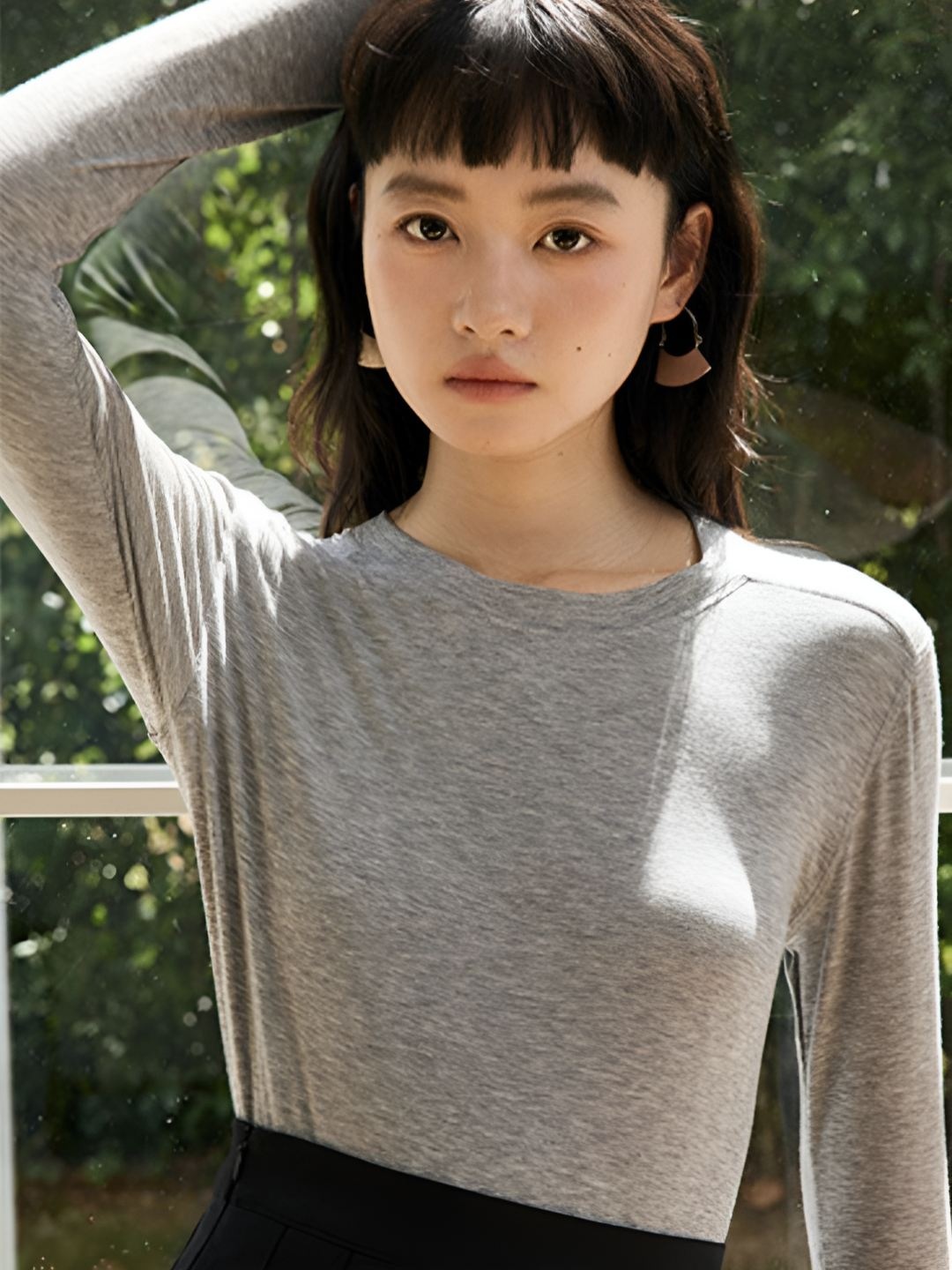 

LULU & SKY Women Solid Round Neck T-shirt, Grey
