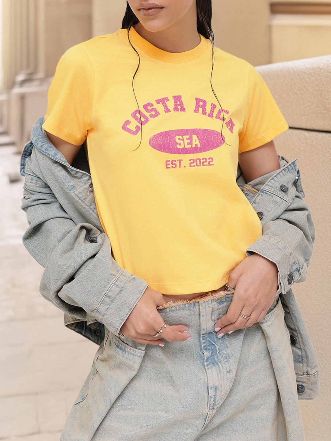 

DressBerry Back To School Basic Bae T-shirt, Yellow