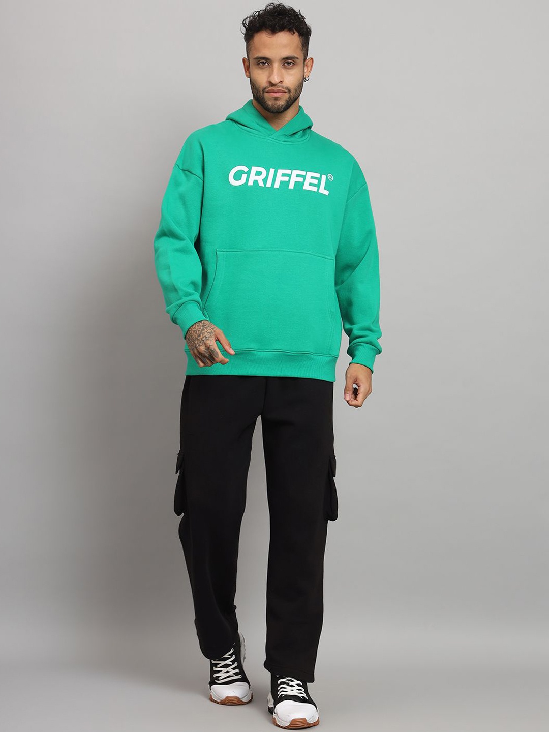 

GRIFFEL Hooded Neck Long Sleeves Tracksuit, Green