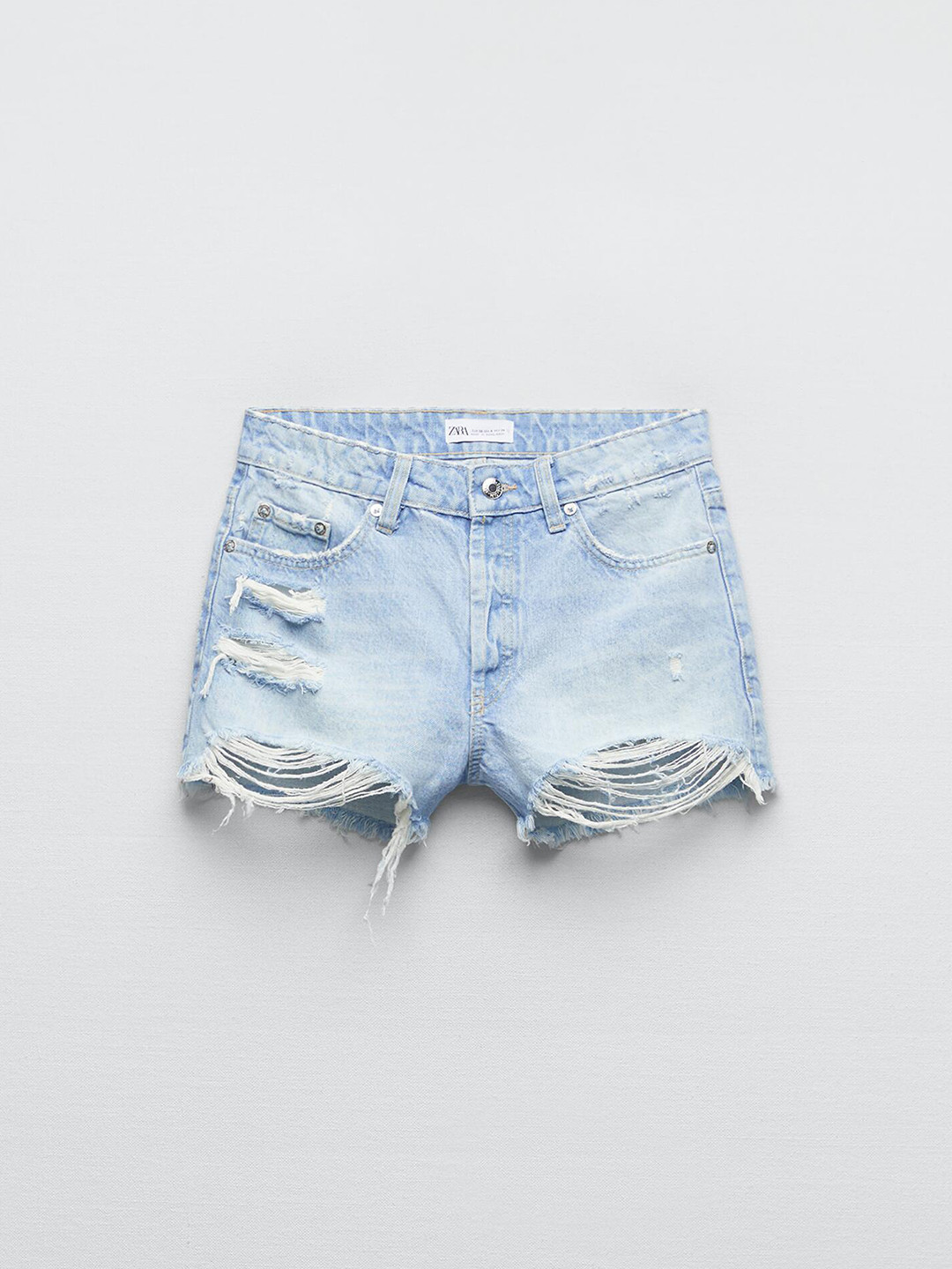 

ZARA Adults-Women Blue Shorts