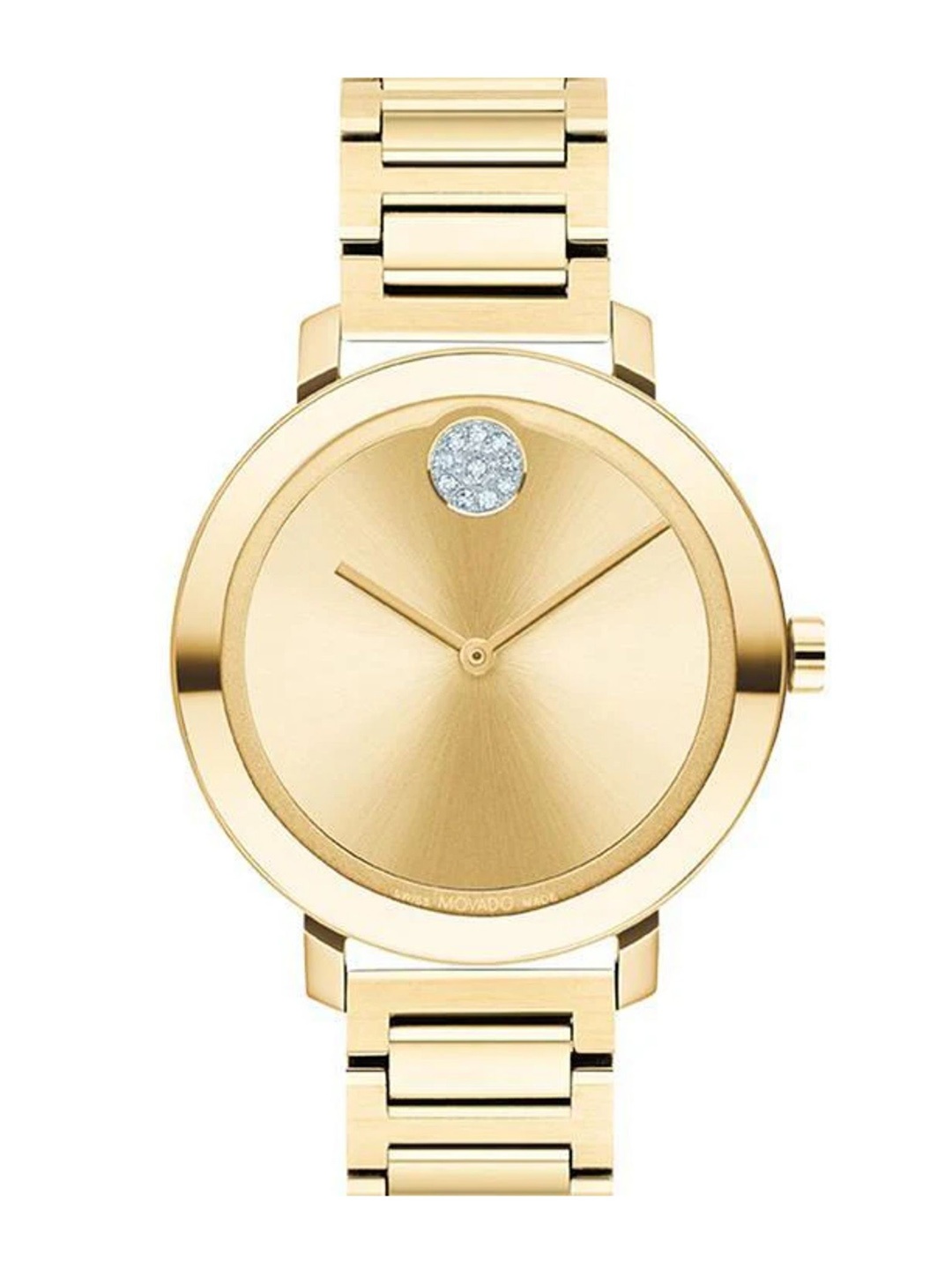 

MOVADO Women Dial & Stainless Steel Bracelet Style Straps Analogue Watch 3600823, Gold