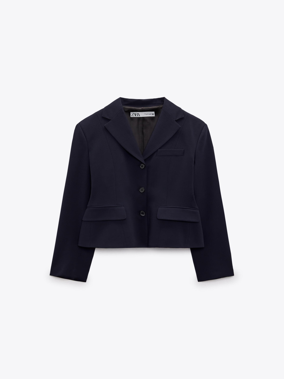 

ZARA Women Navy Blue Blazers
