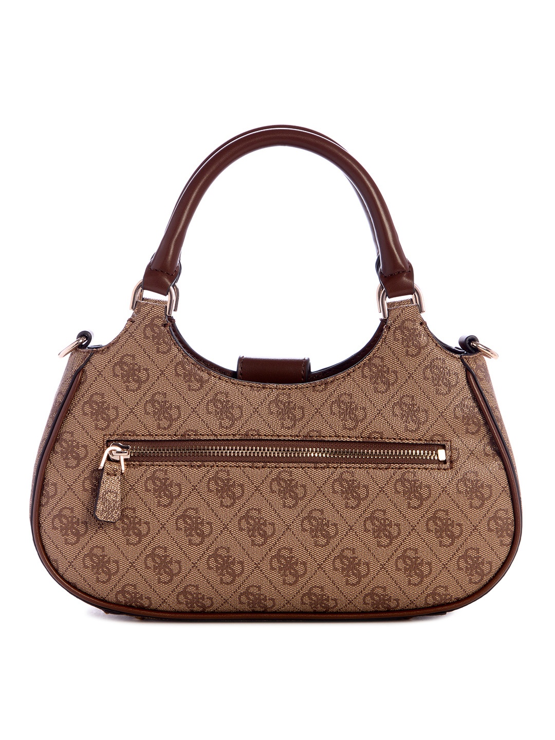 

GUESS Printed PU Shopper Satchel, Brown