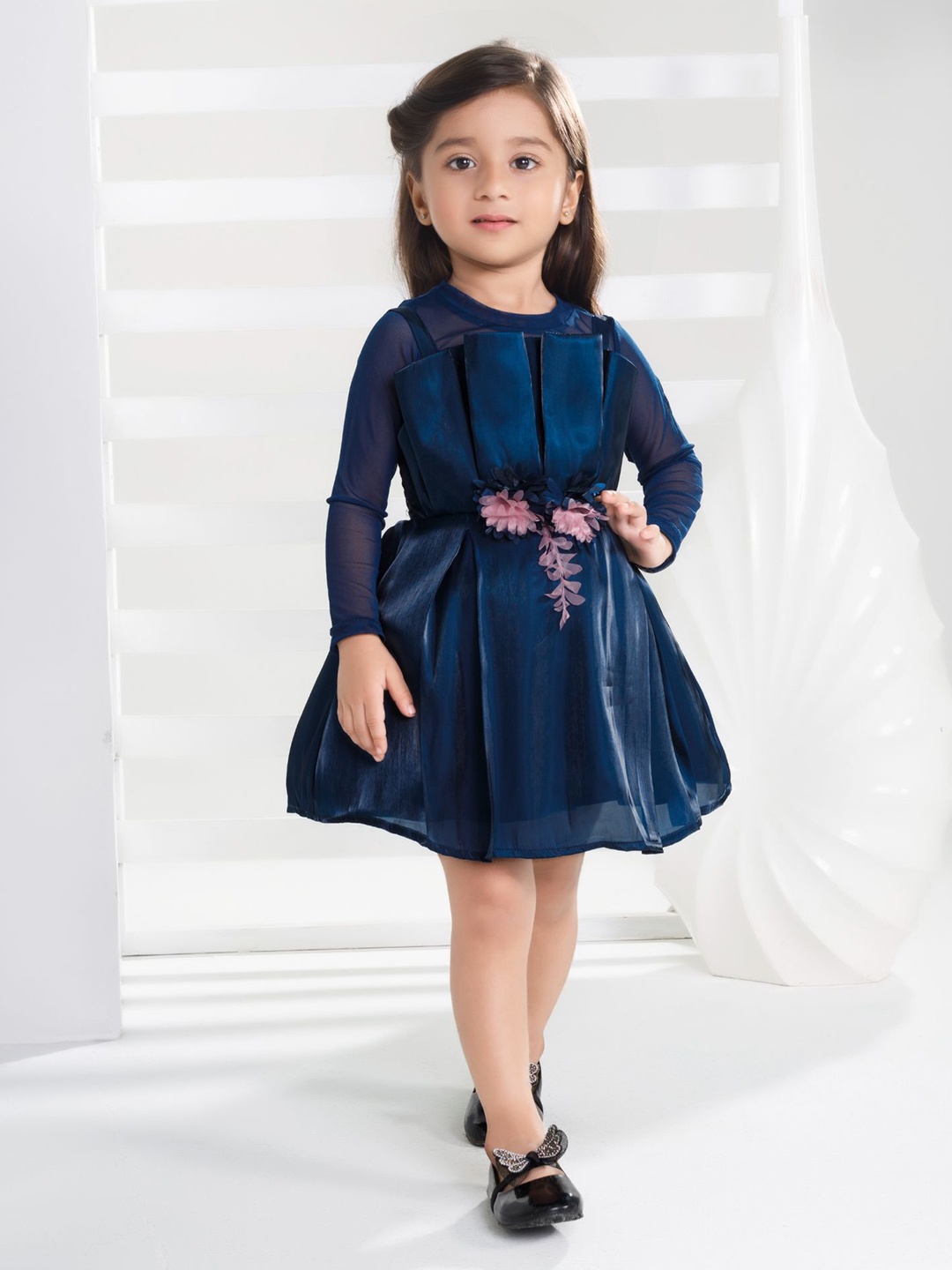 

Peppermint Fit & Flare Dress, Teal