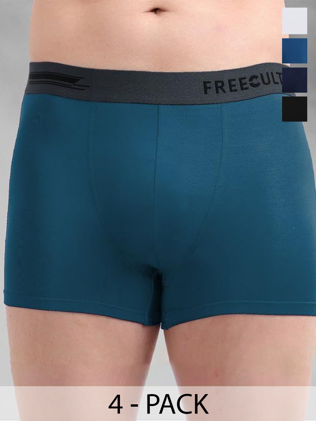 

FREECULTR Pack Of 4 Anti-Bacterial Trunks, Blue