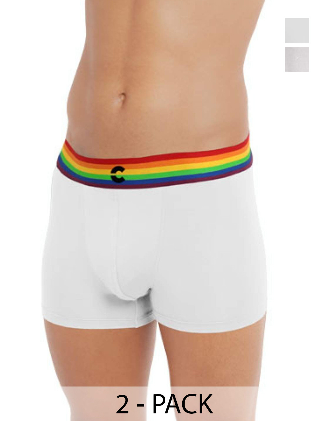 

FREECULTR Pack Of 2 Anti-Bacterial Trunks, White