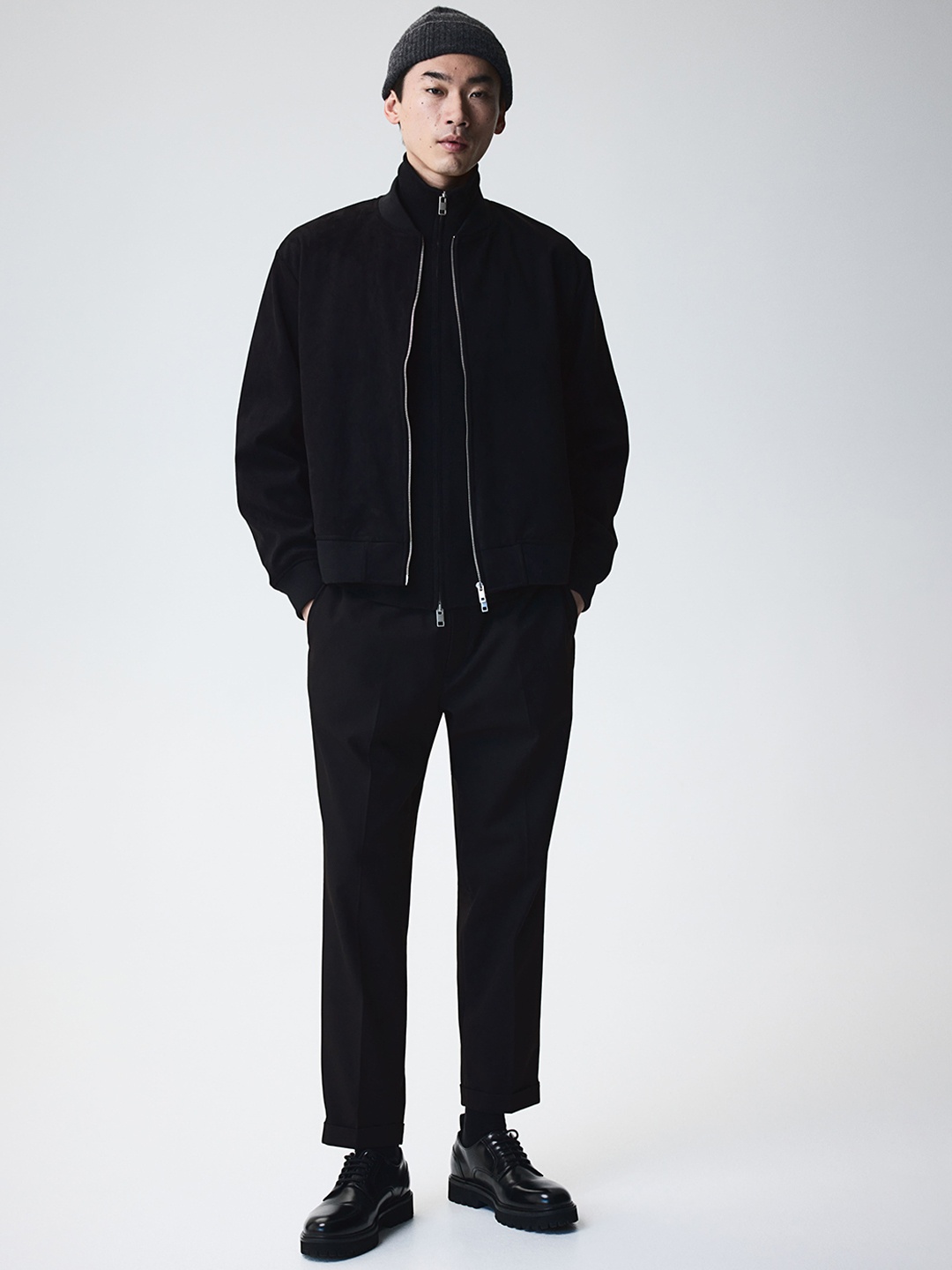 

H&M Bomber Jacket, Black