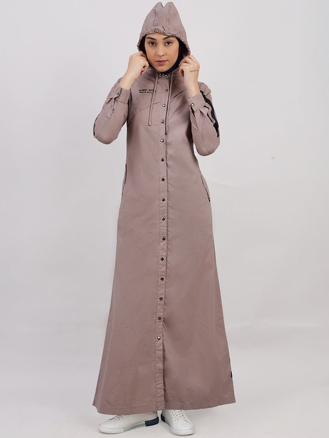 

IDH London Cotton Detachable Hood Jilbab, Beige