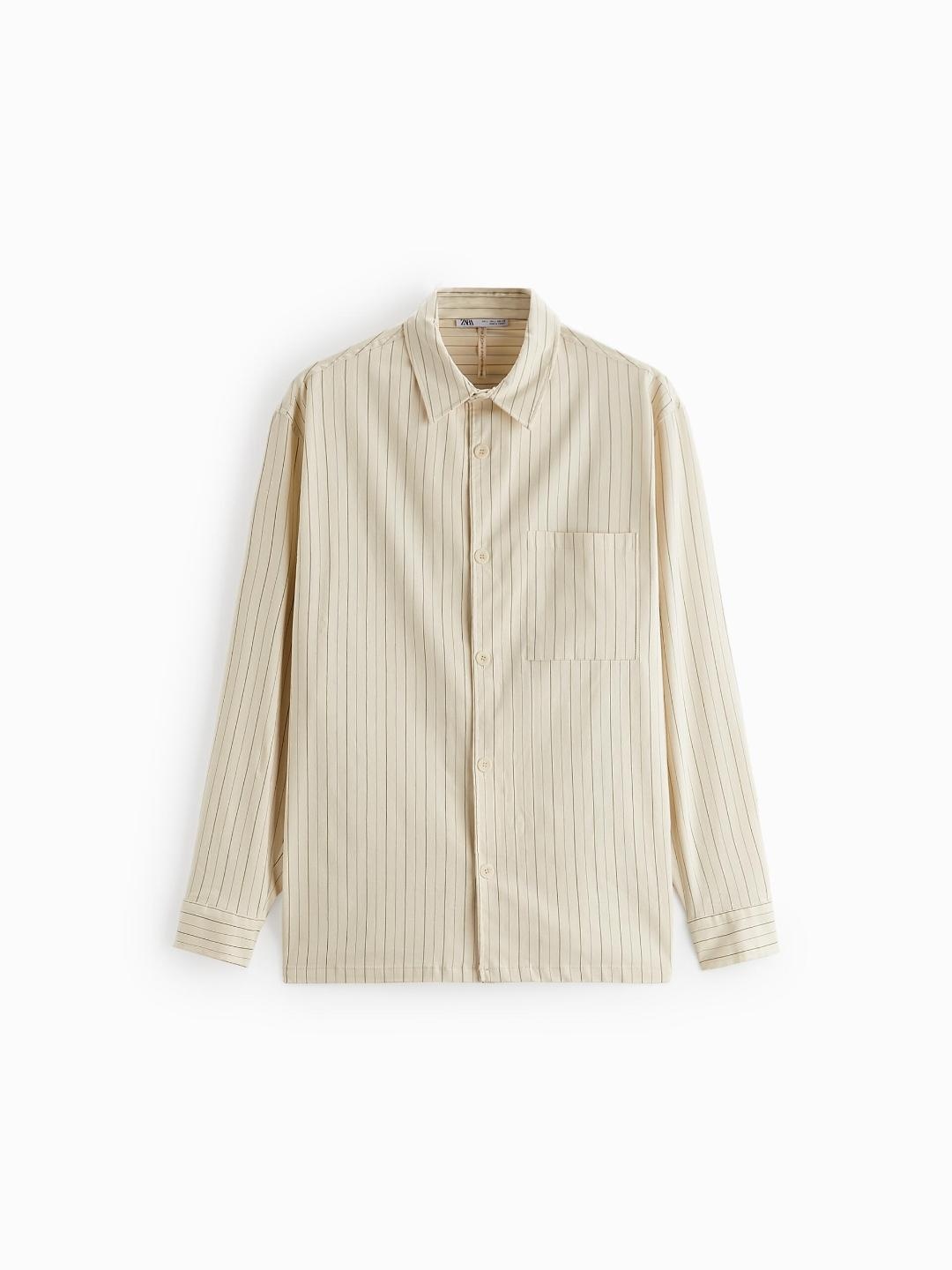 

ZARA Men Beige Shirts