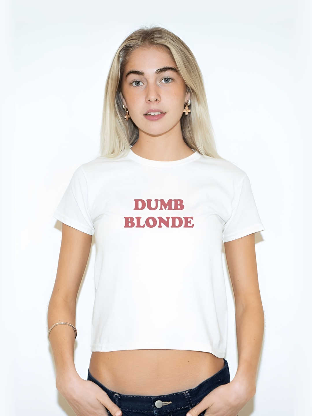 

LULU & SKY Women Typography Printed Round Neck T-shirt, White