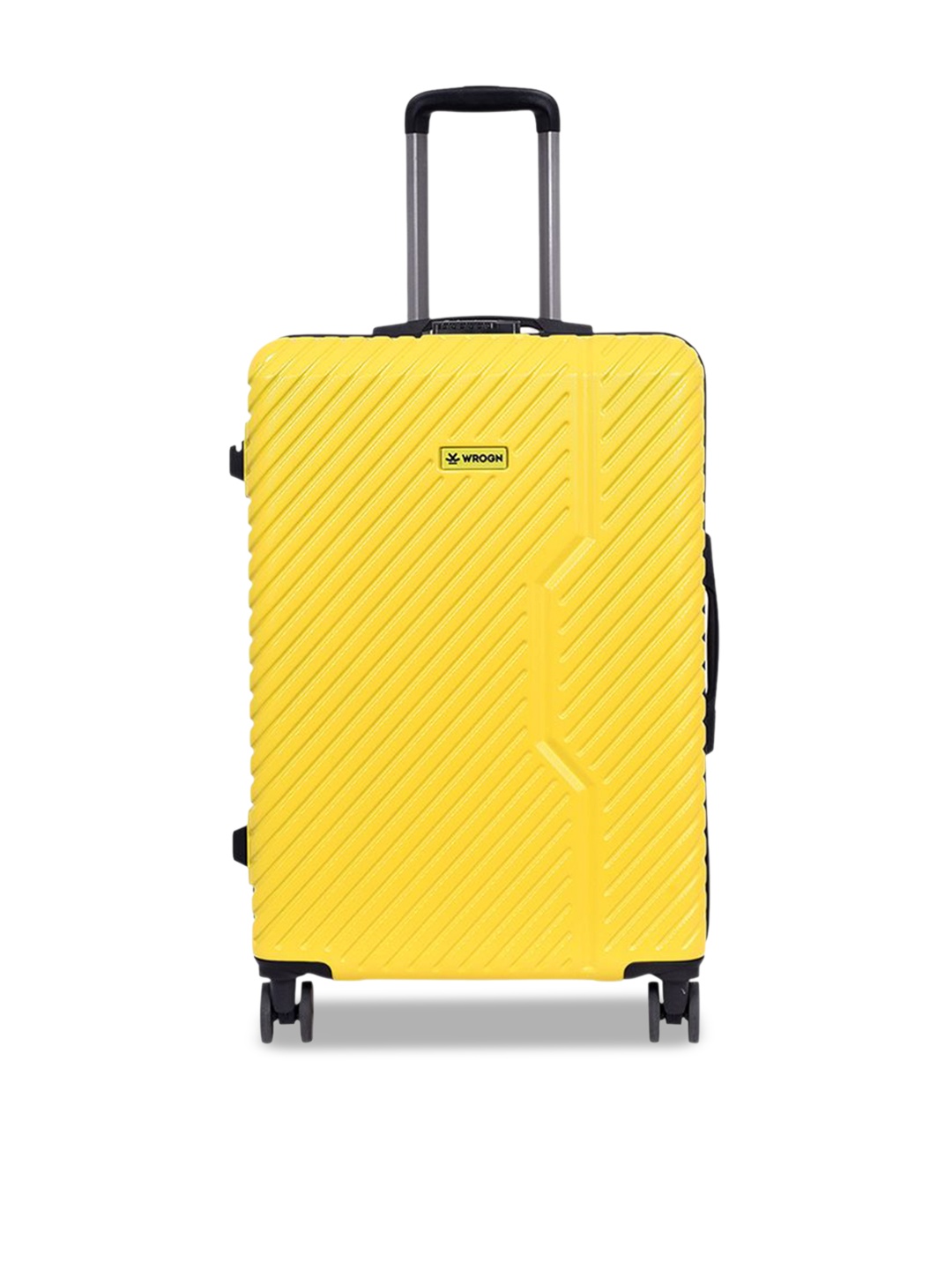 

WROGN Hard- Sided Polycarbonate Yellow Unisex Trolley Bag