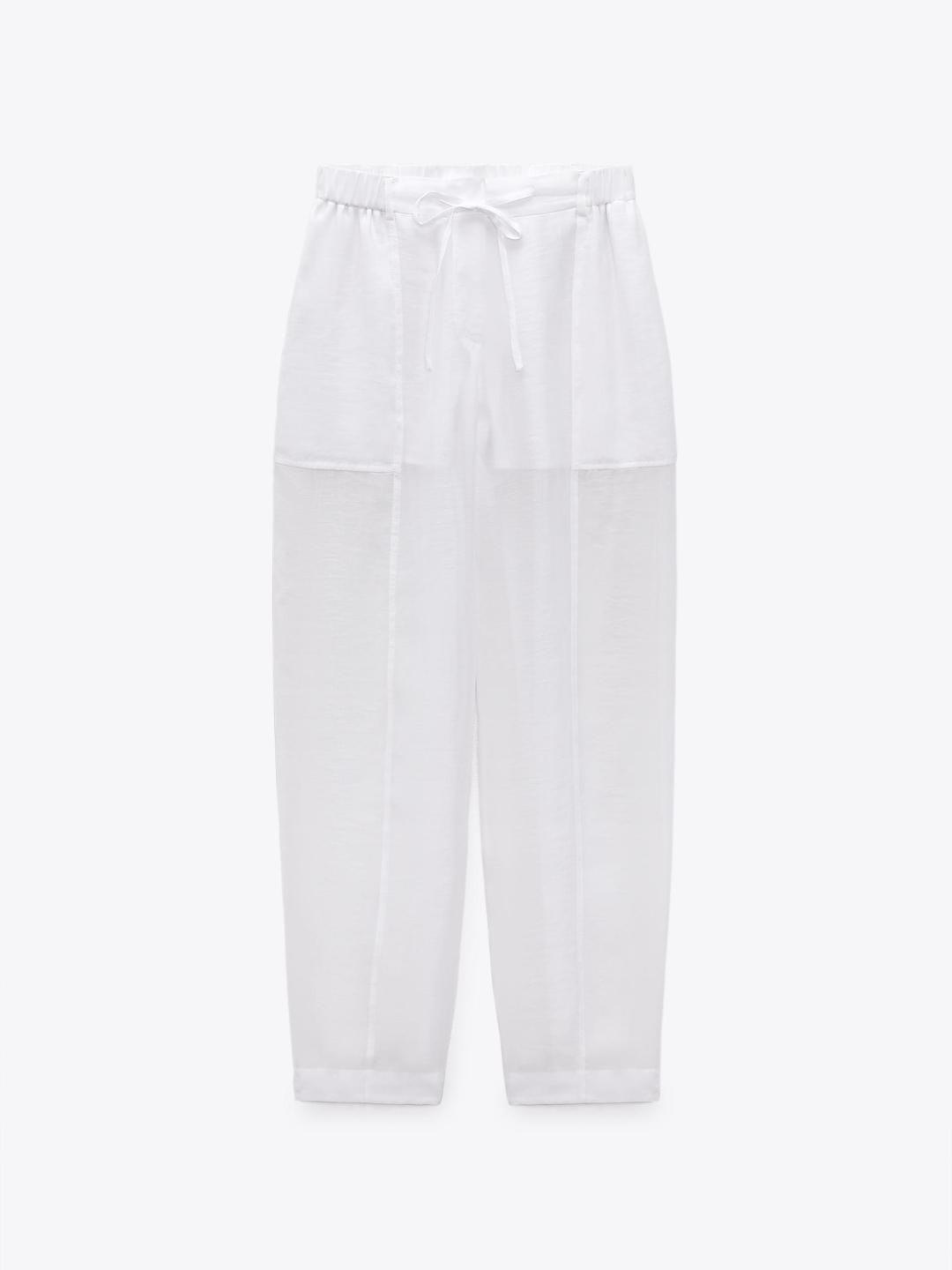 

ZARA Women White Trousers