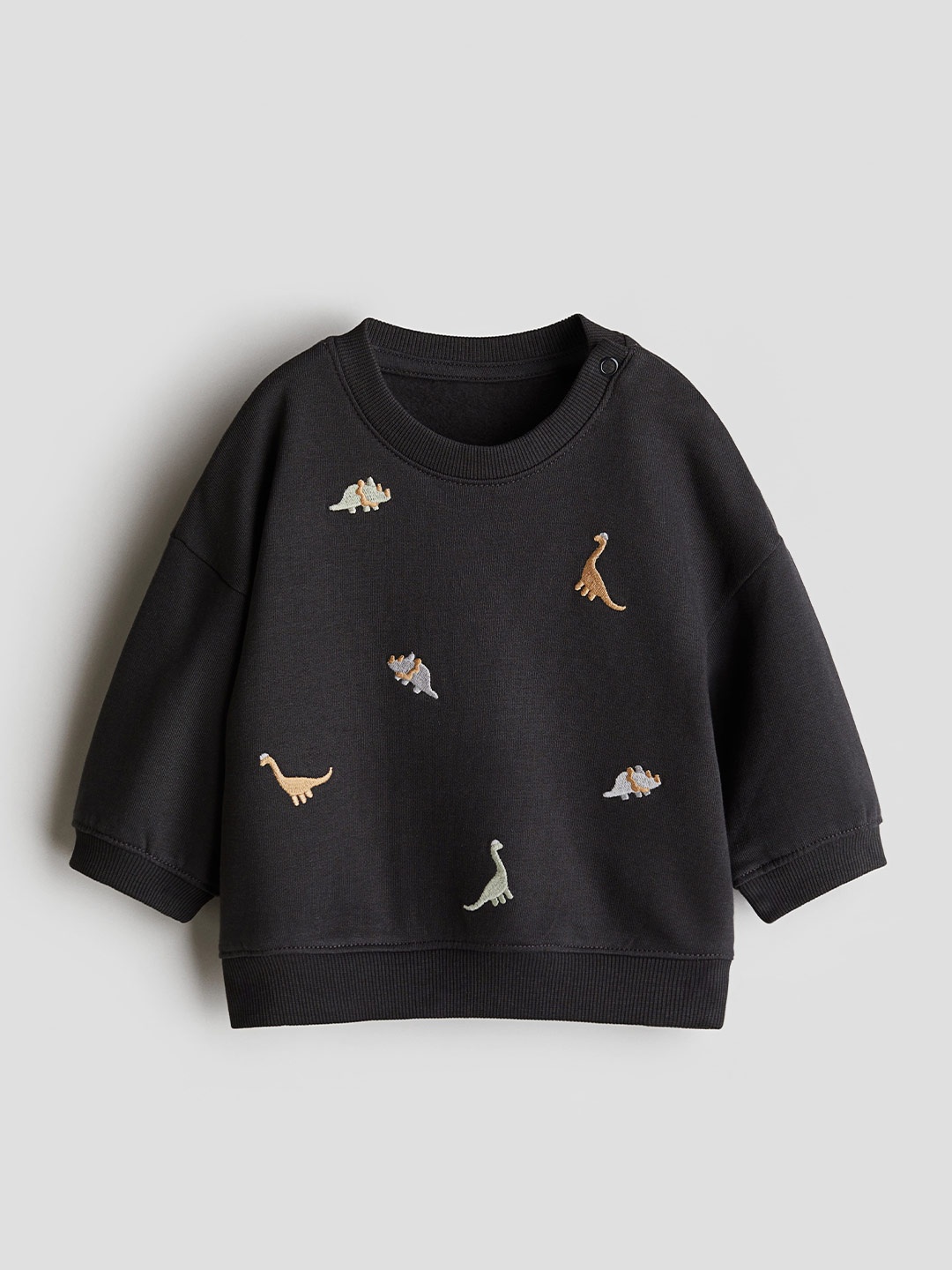 

H&M Boys Motif-detail Sweatshirt, Black