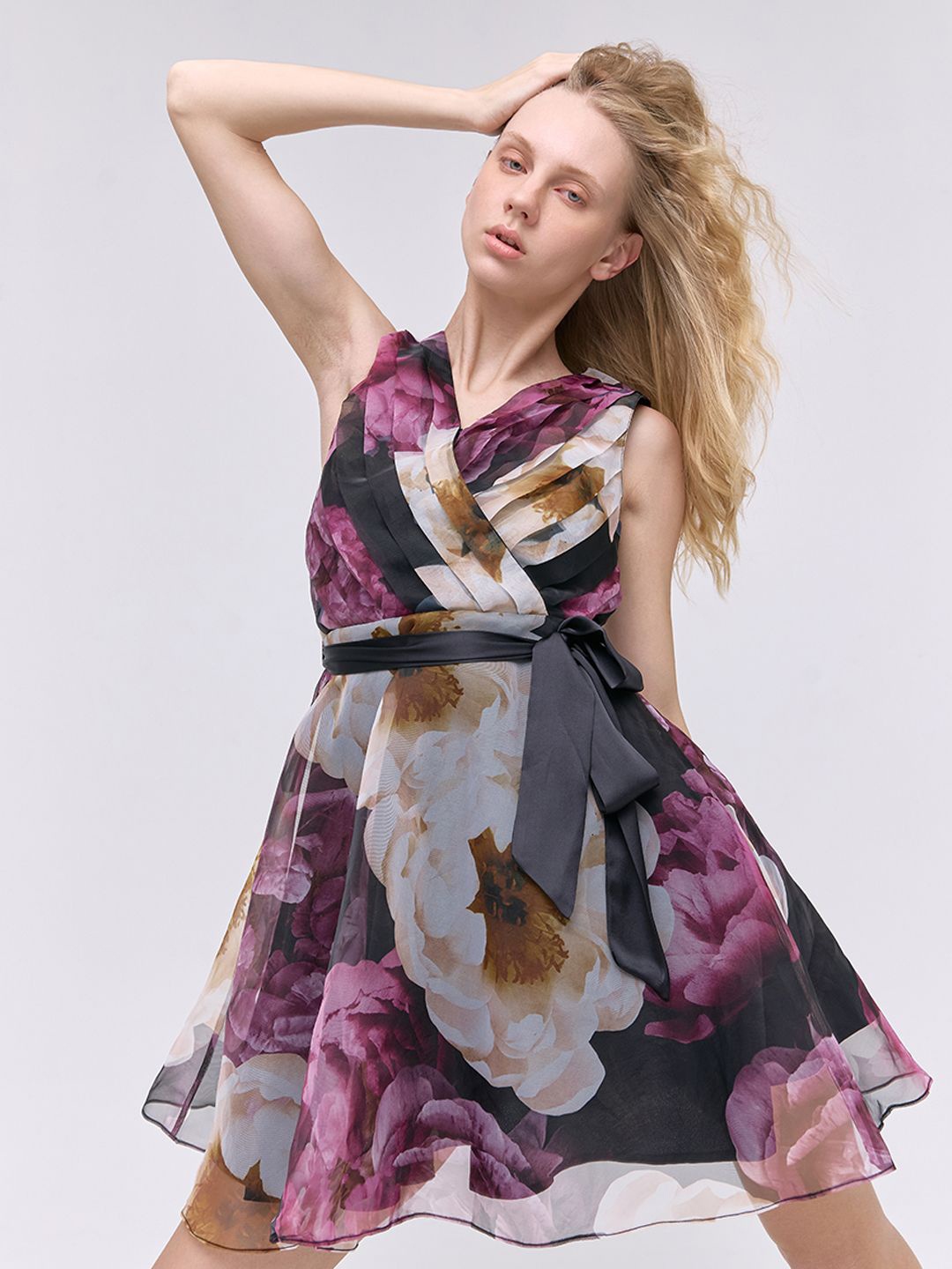 

COVER STORY Floral Print Fit & Flare Dress, Multi