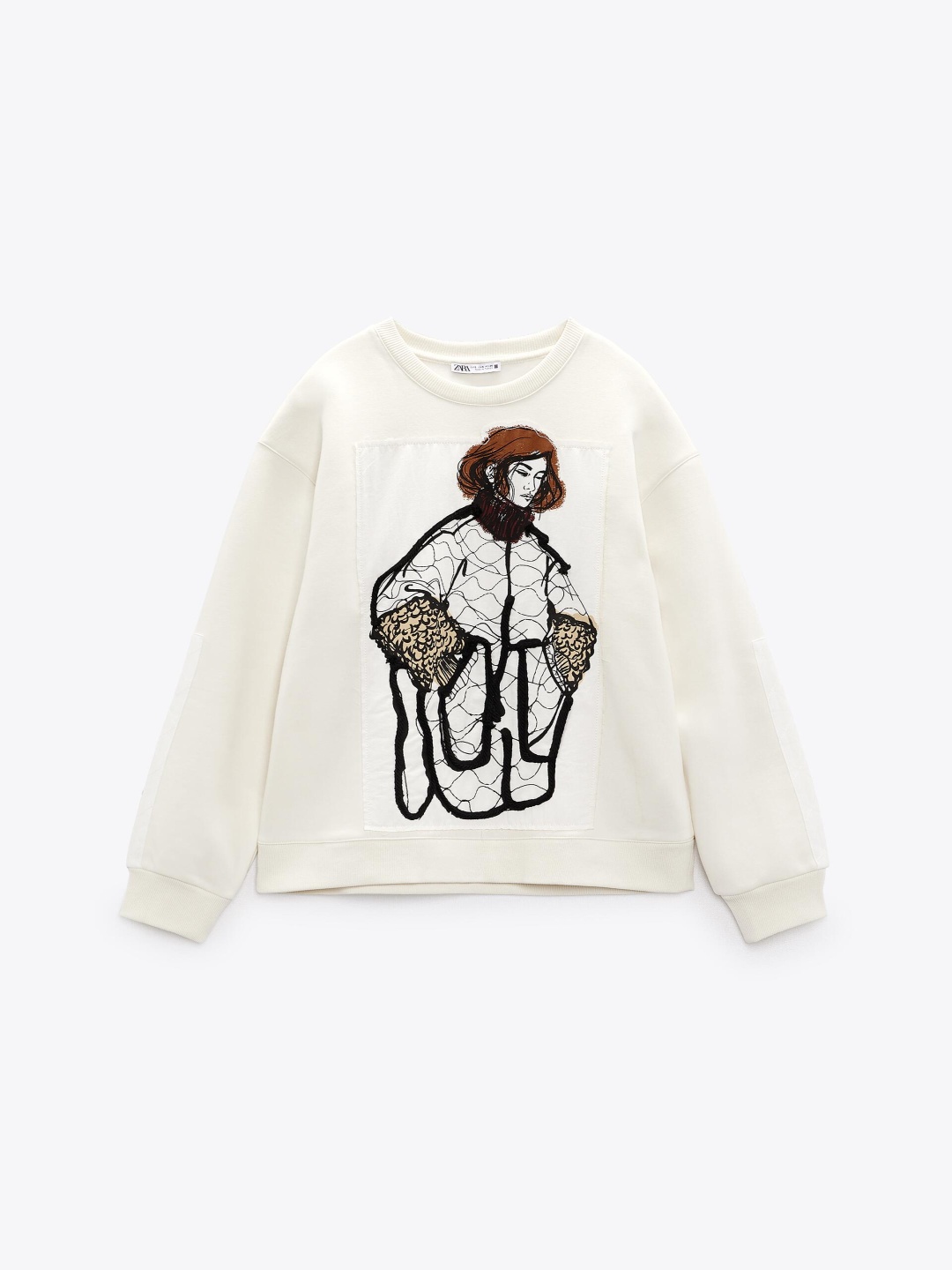 

ZARA Adults-Women White Sweatshirts
