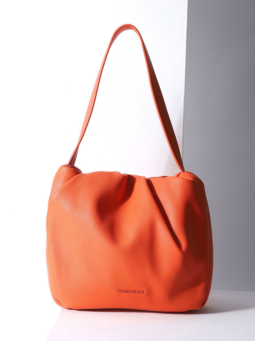 

Van Heusen Women Textured Swagger Shoulder Bag, Orange