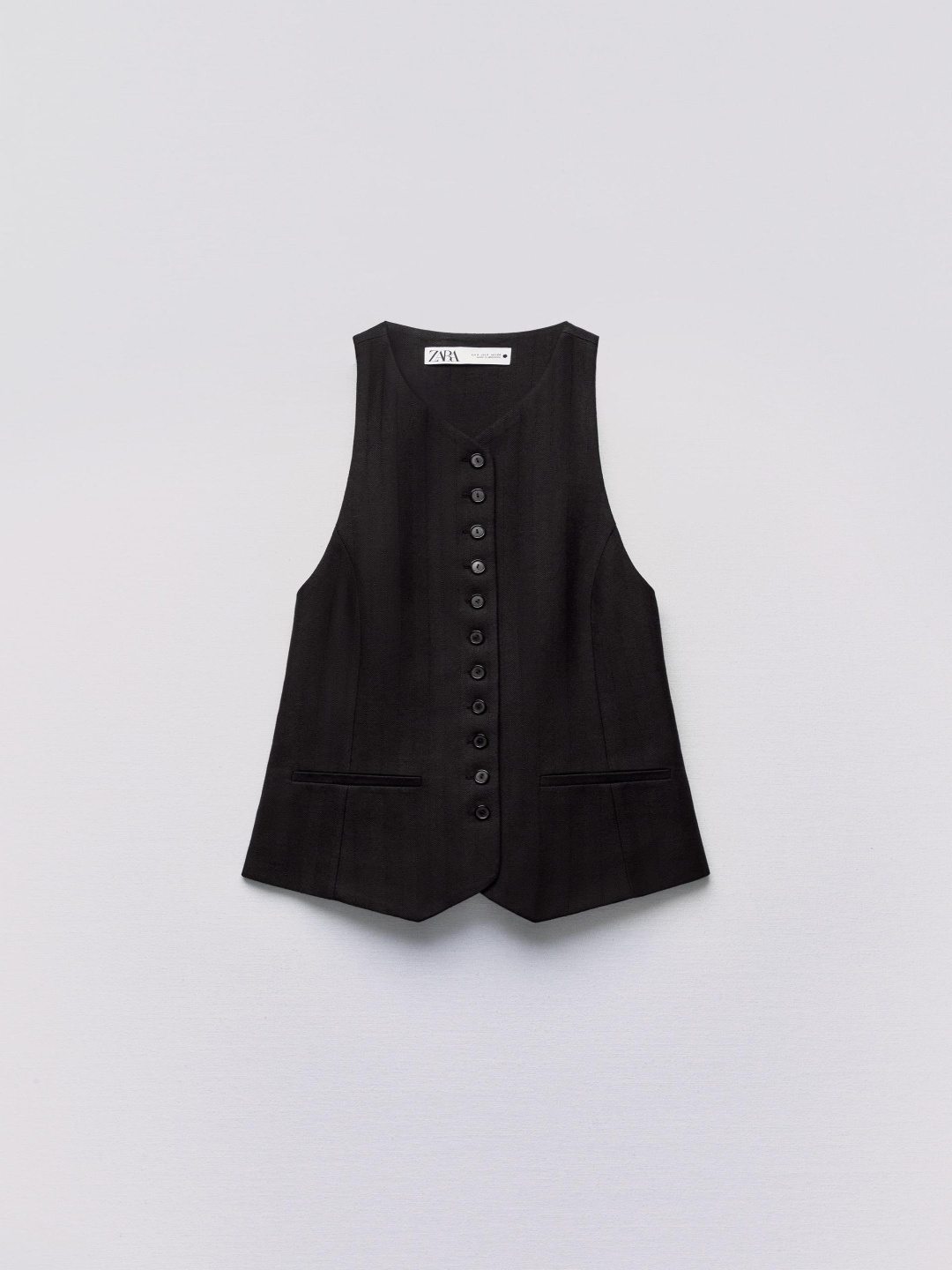 

ZARA Women Black Waistcoat