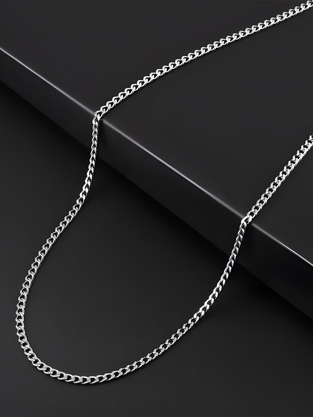 

Minprice Unisex Silver-Plated Stainless Steel Minimal Chain