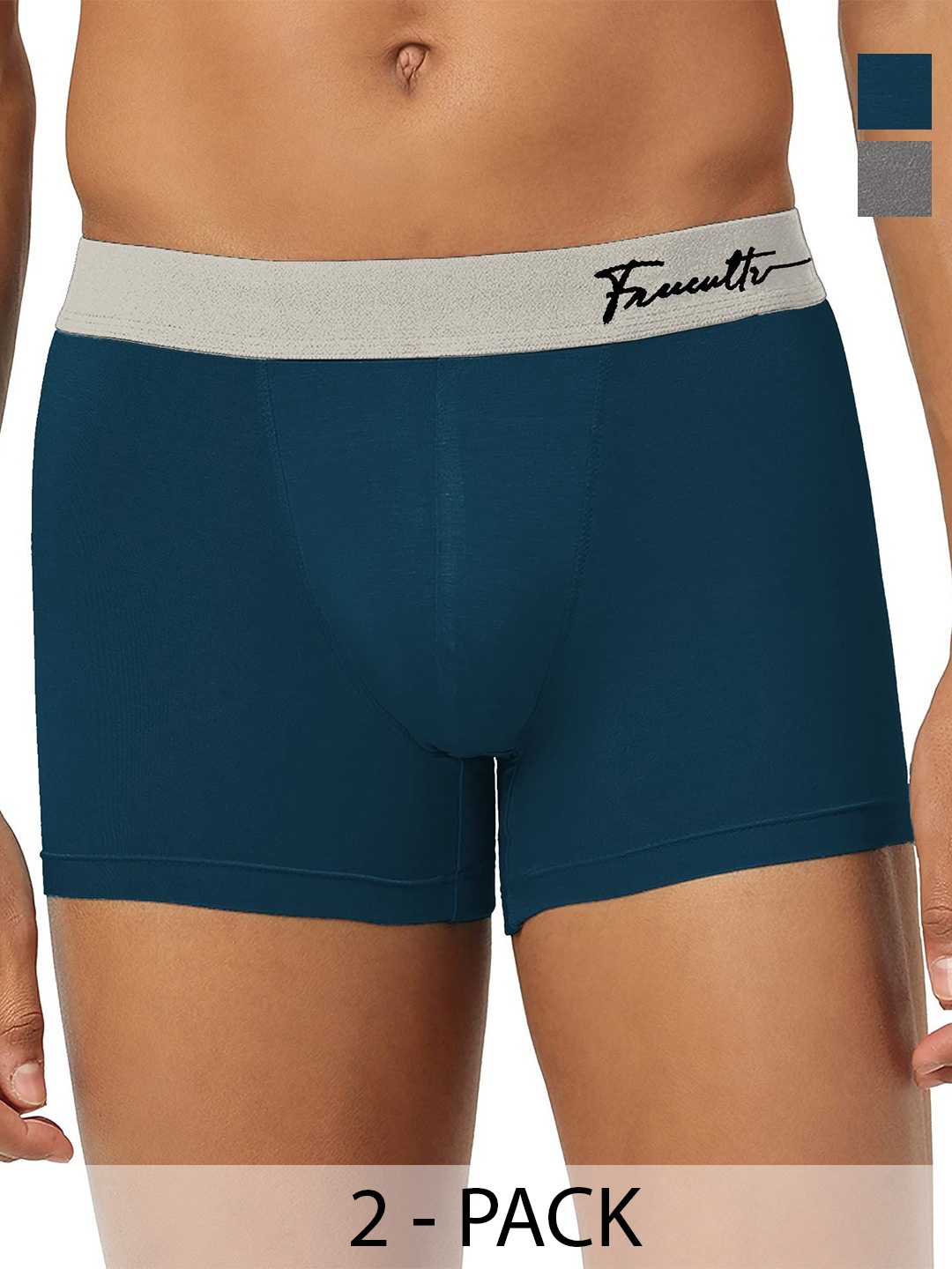 

FREECULTR Pack Of 2 Anti Bacterial Trunks, Blue