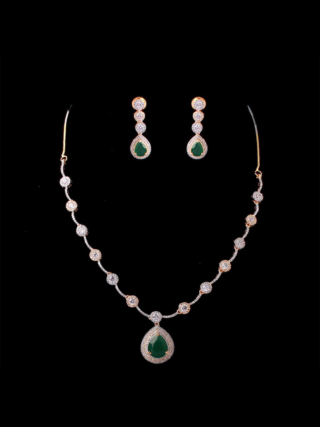 

Mirana Gold-Plated AD-Studded Jewellery Set