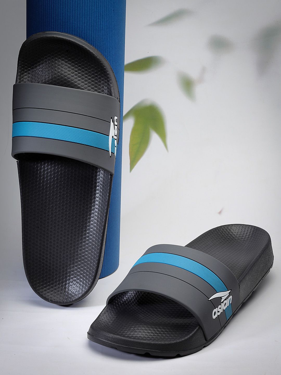 

ASIAN Men Thong Flip-Flops, Grey