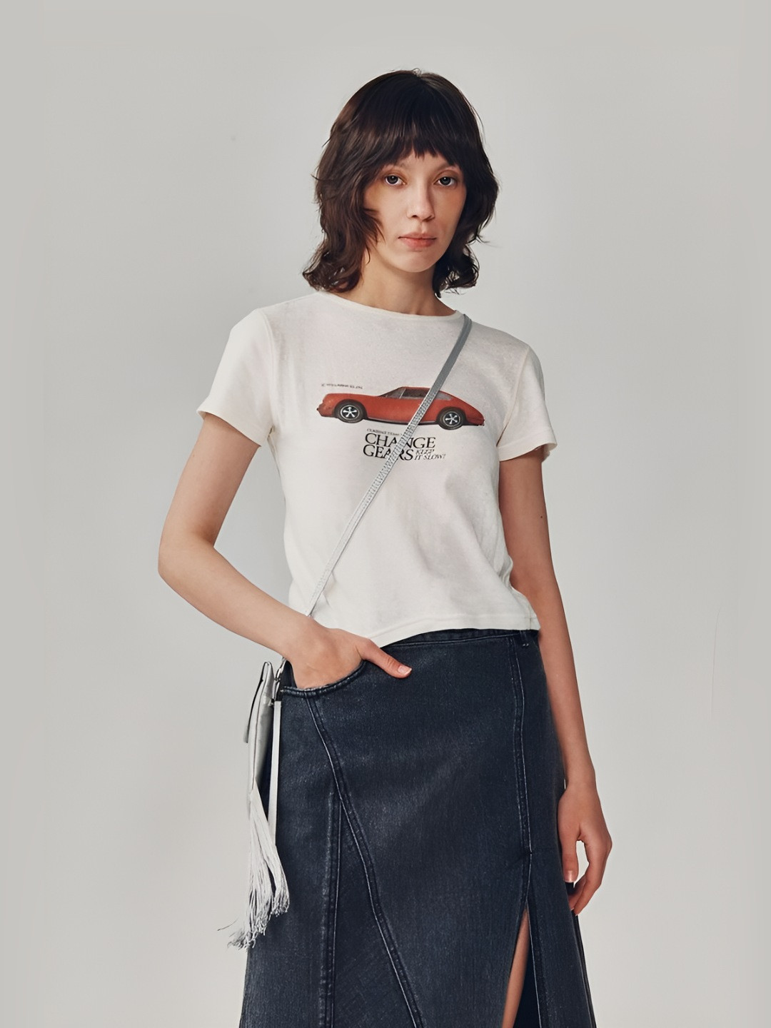 

LULU & SKY Women Graphic Printed Round Neck T-shirt, White