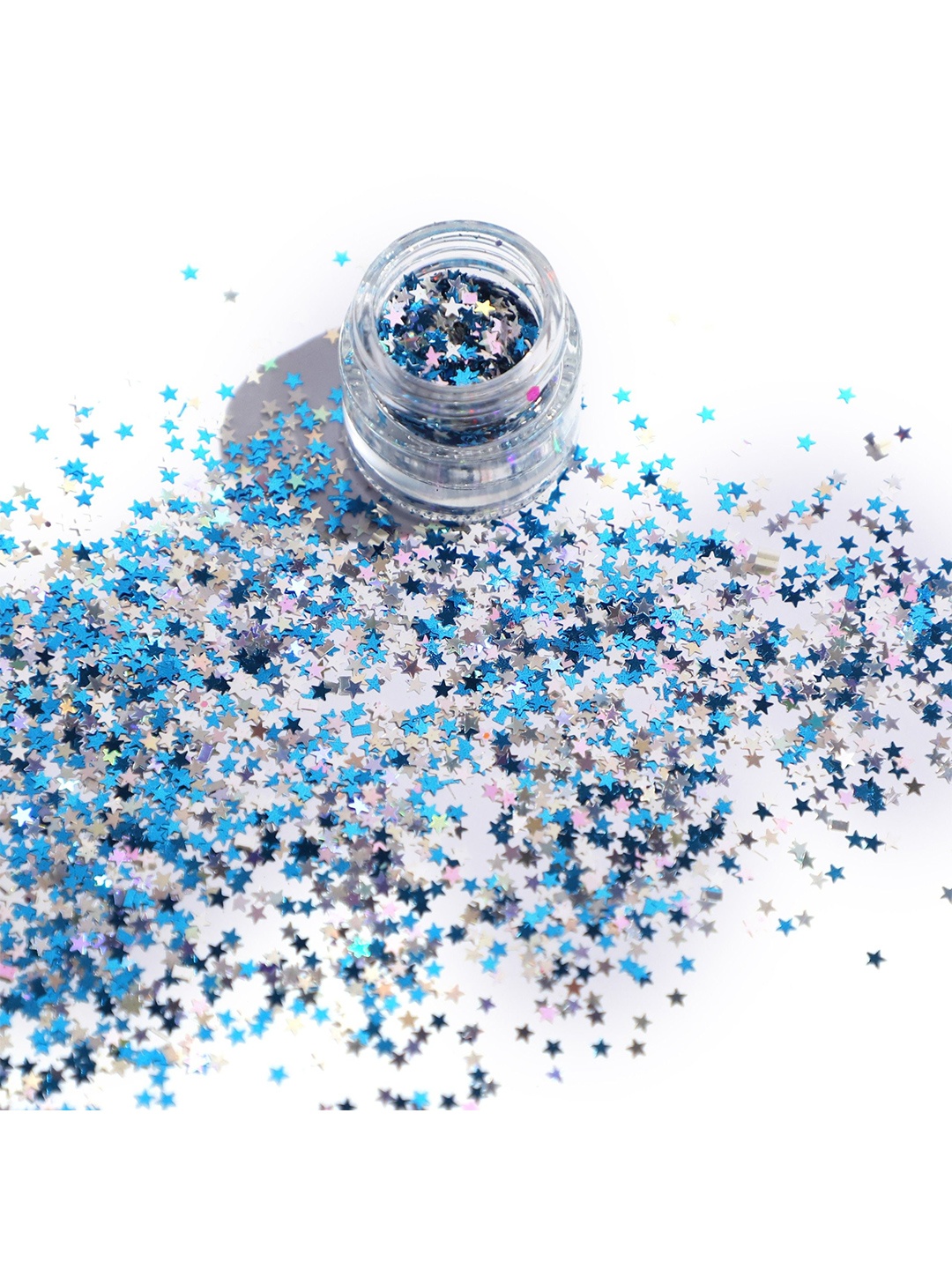 

TS COSMETICS Loose Glitter Popping Pigment High Shine Eyeshadow - Stars, Blue