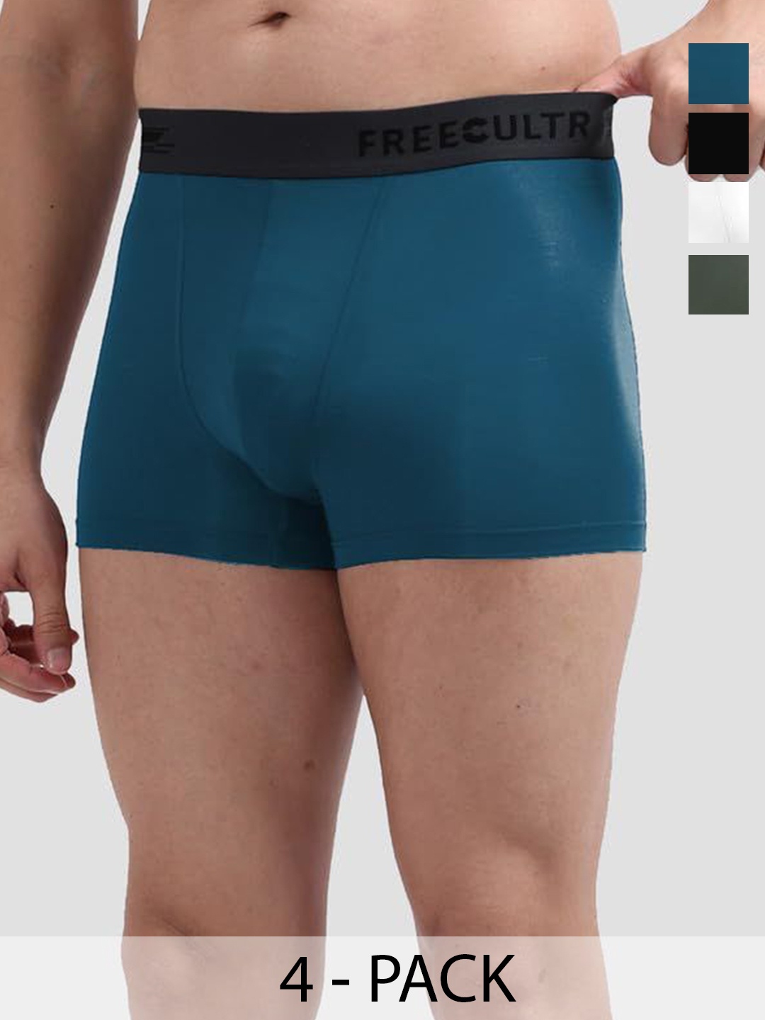 

FREECULTR Pack Of 4 Anti-Bacterial Trunks, White