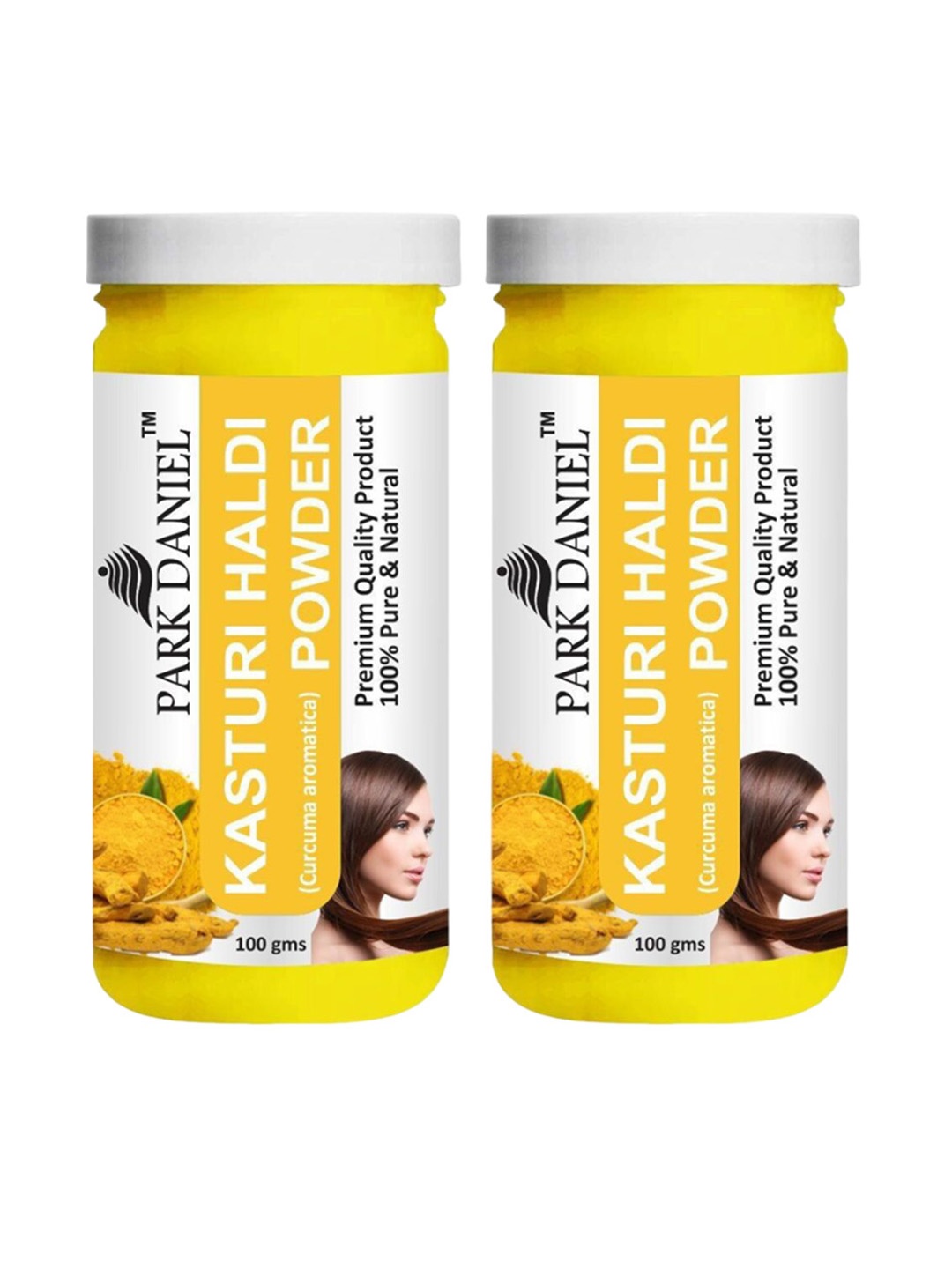 

Park Daniel Set Of 2 Kasthuri Haldi Powder Skin & Hair - 100 g Each, White