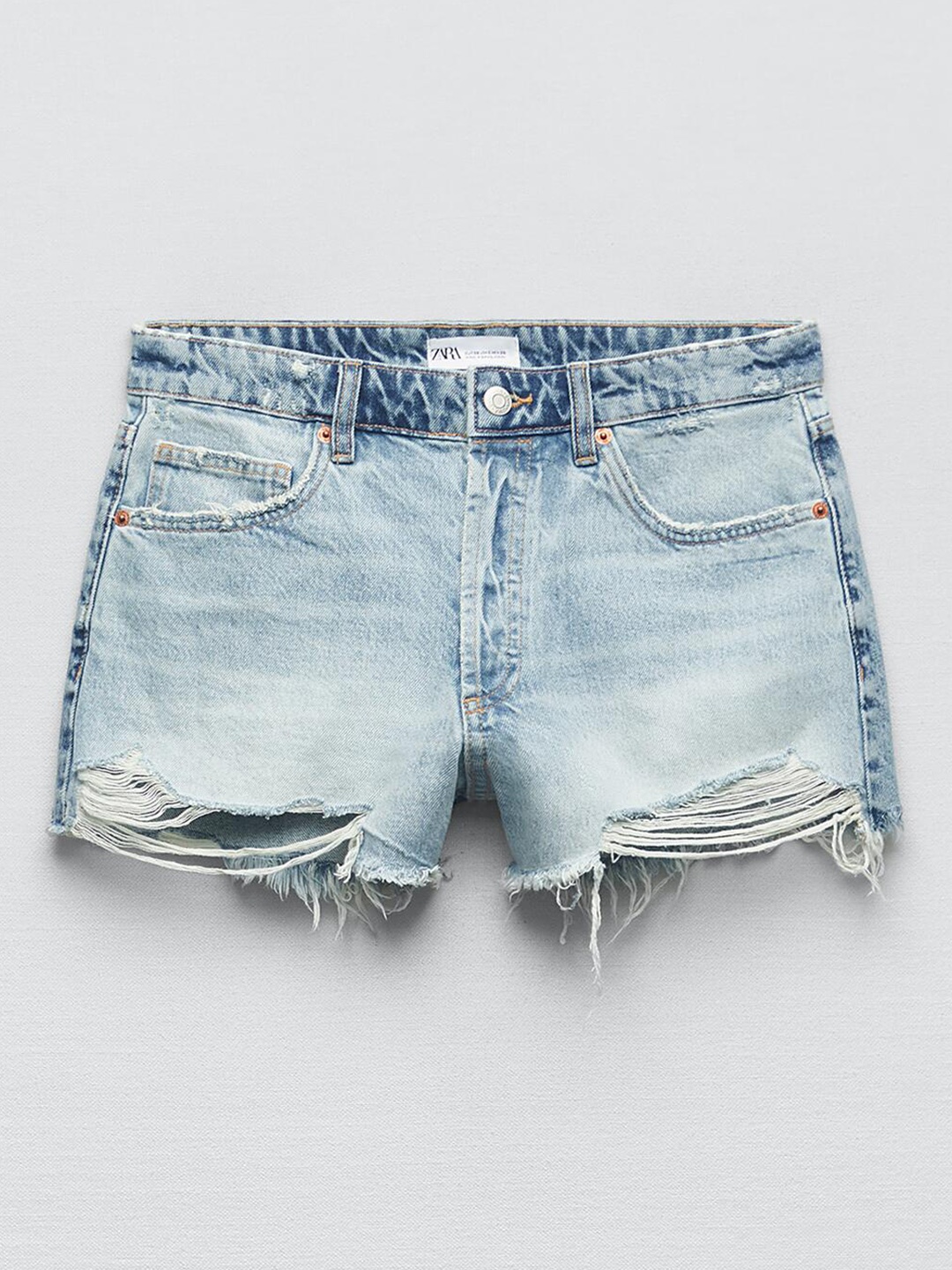 

ZARA Adults-Women Blue Shorts
