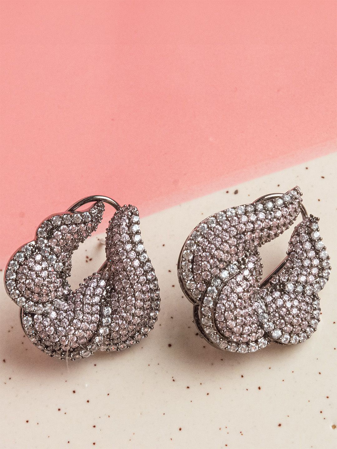 

SHARLEEZ Contemporary Studs Earrings, Violet