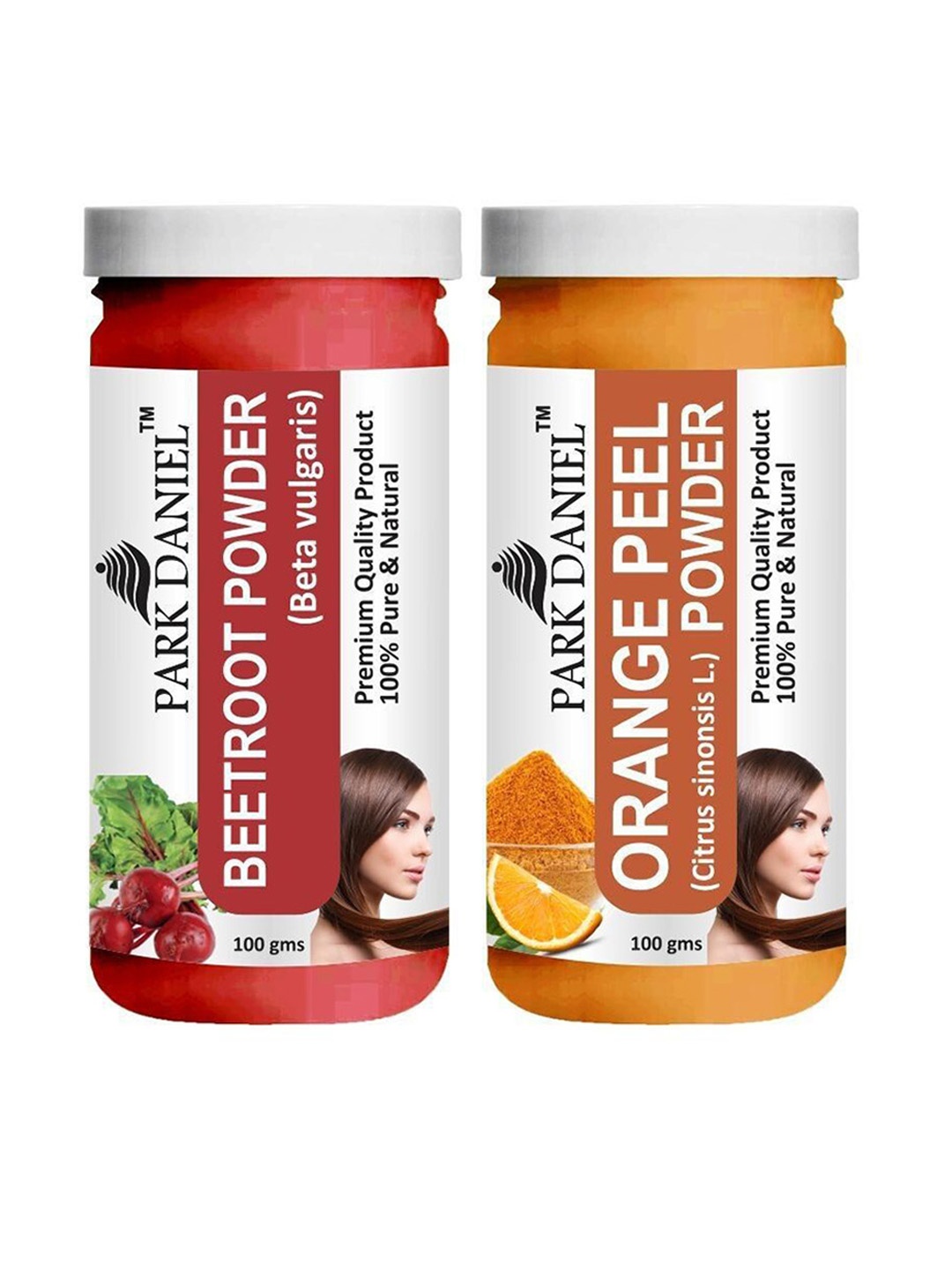 

Park Daniel Set Of 2 Beetroot Powder & Orange Powder Face Mask - 100 g Each, White