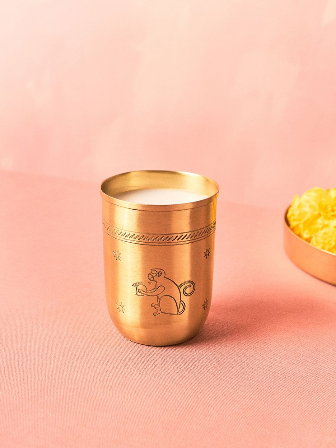 

Chumbak Sitara Gold Toned Printed Water Glass