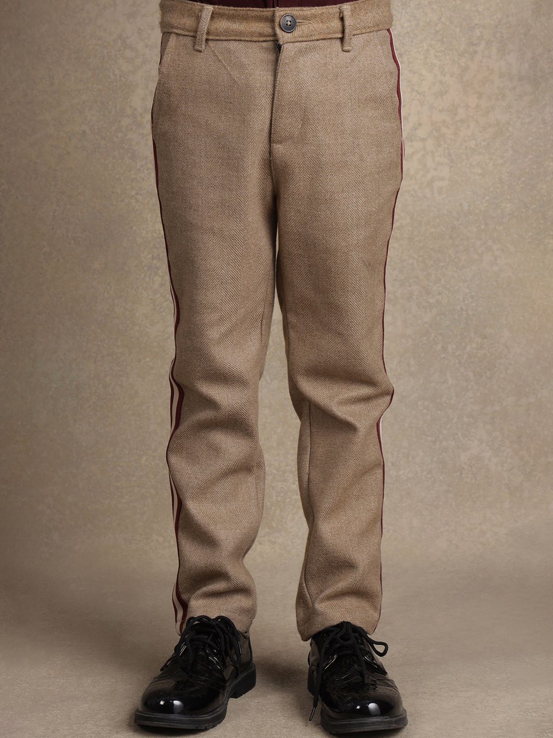

One Friday Boys Relaxed Chinos Trousers, Beige