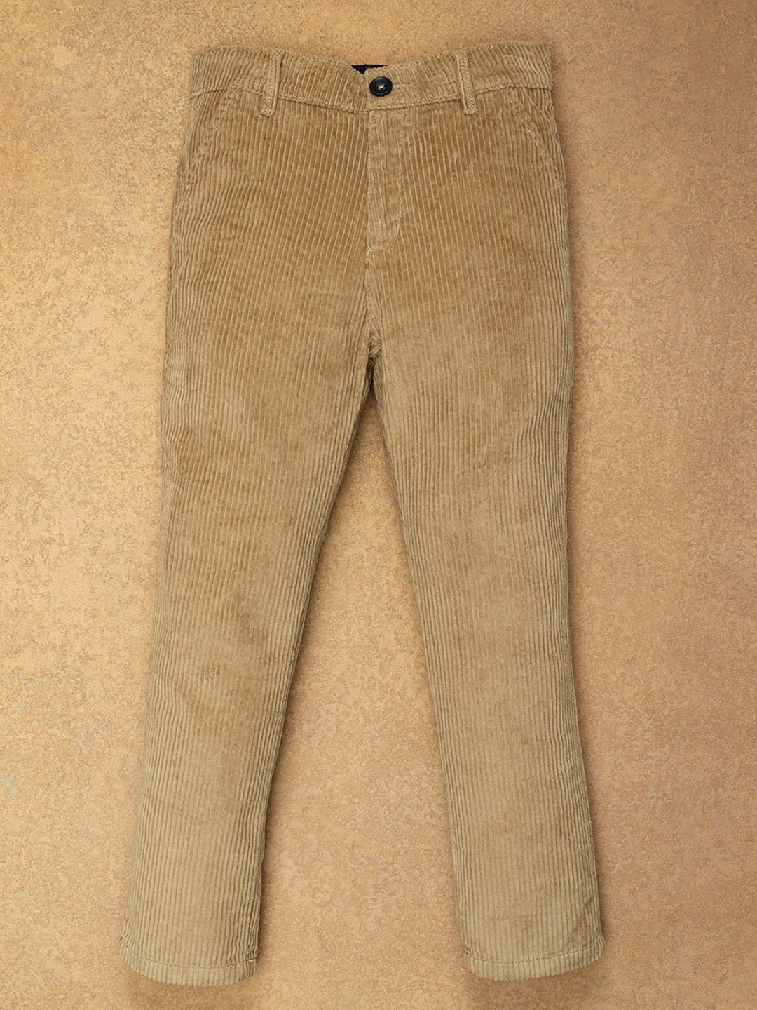 

One Friday Boys Relaxed Regular Fit Cotton Chinos Trousers, Beige