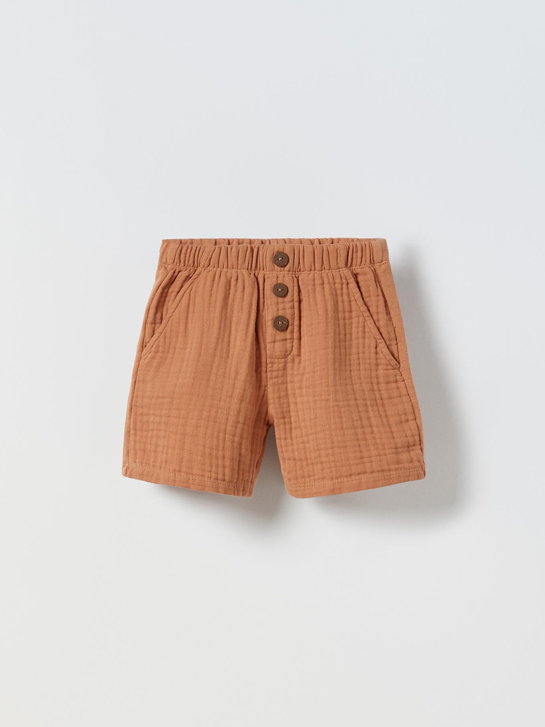 

ZARA Kids-Unisex Bronze Shorts