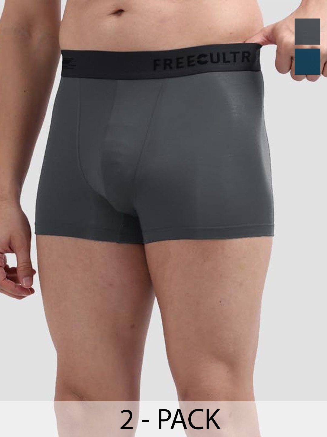 

FREECULTR Pack Of 2 Anti-Bacterial Trunks, Blue