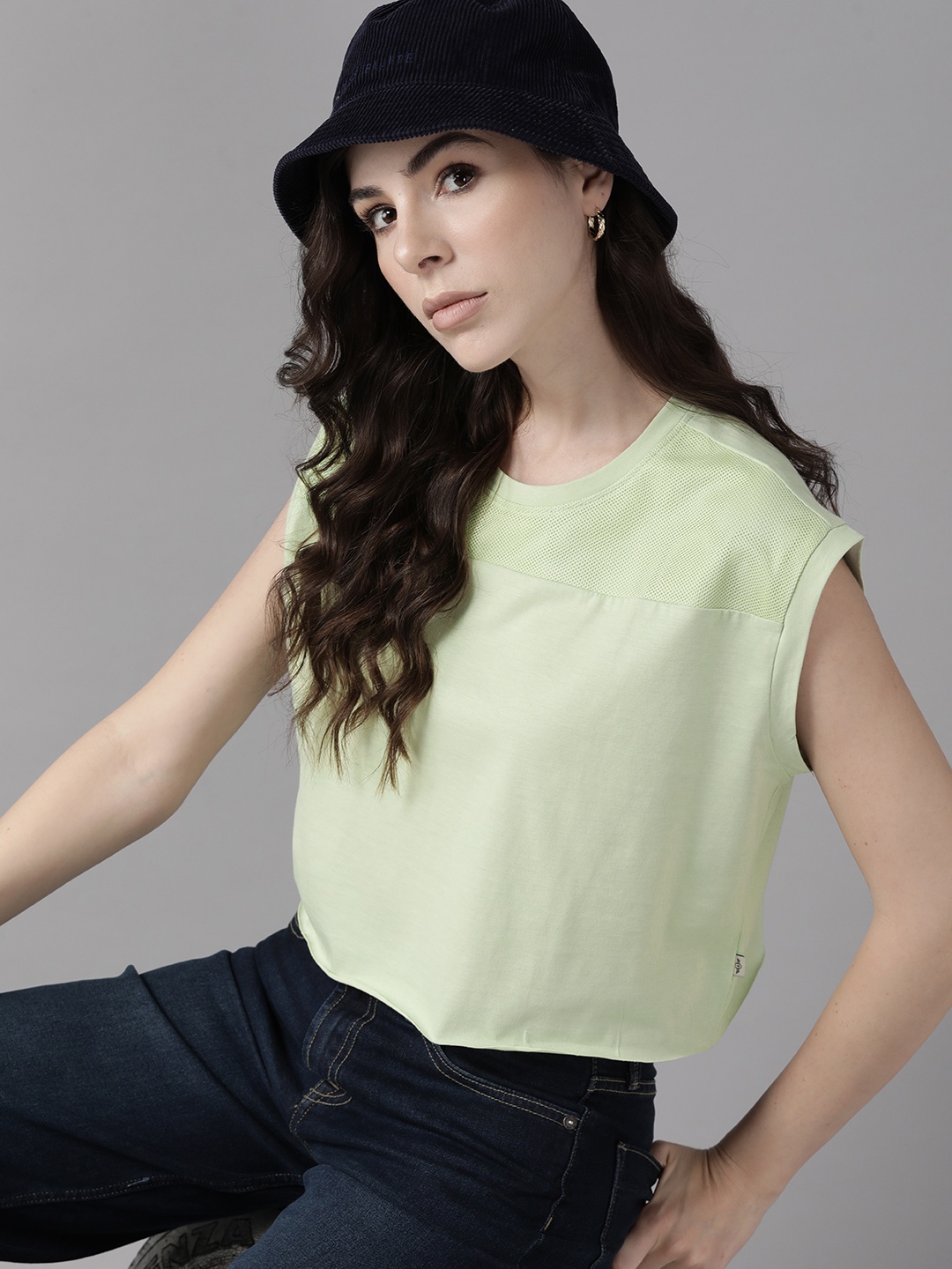 

The Roadster Lifestyle Co. Pure Cotton Boxy T-shirt, Green