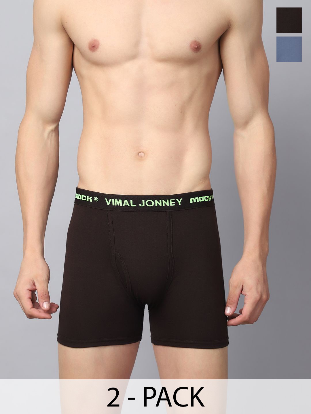 

VIMAL JONNEY Men Assorted Pack Of 2 Assorted Trunks MAGIC__RED__C__02